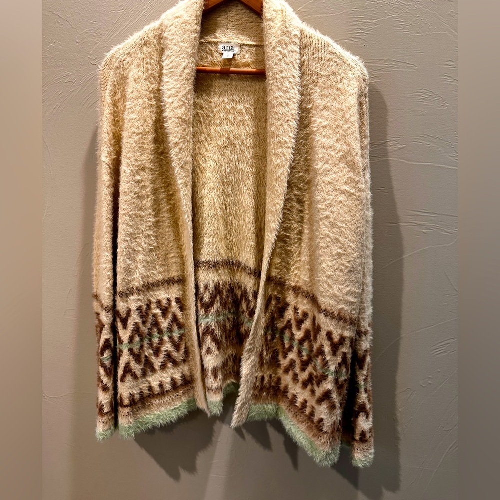 Fuzzy Cardigan Sweater
